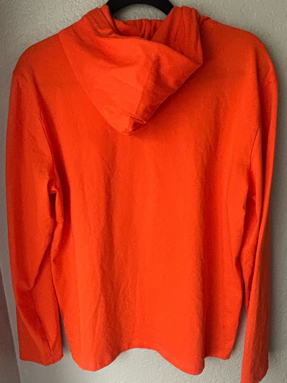 Ralph Lauren Orange Pullover Hoodie with Blue Logo - Picture 5 of 8
